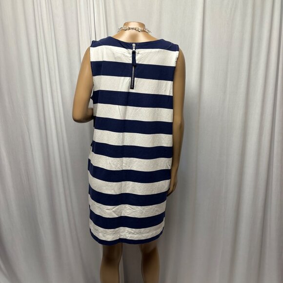 Vineyard Vines Dress Womens Sz XL Navy White Striped Sleeveless Nautical Casual - Picture 5 of 9